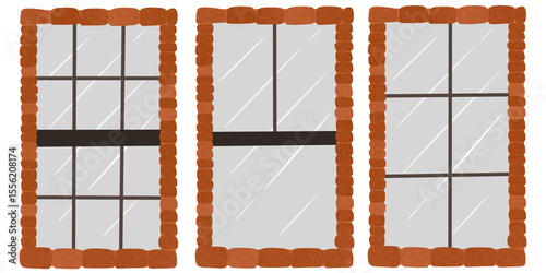 old wooden window