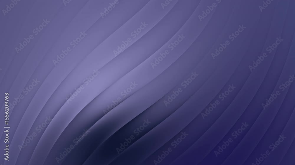 Abstração em tons de azul-violeta com linhas curvas