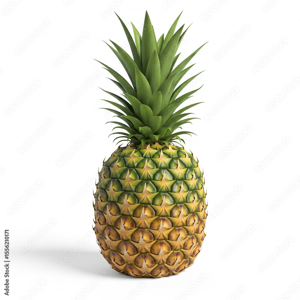 Fototapeta premium pineapple on white background