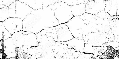  white textured wall with cracks and brick foundation, creating a distressed and   some dark spots,  textured appearance. it looks aged