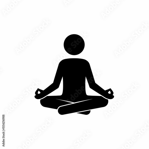 Person in a calm meditation pose a symbol of peace and tranquility