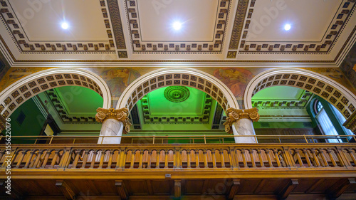 Photography Colonial heritage architectural arches in the Old City Hall, Toronto, Canada