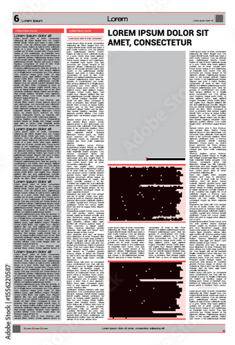 Newspaper Page Layout Mockup