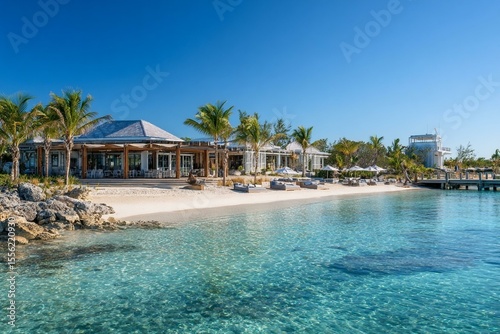 Luxury beachfront club on Cat Island Bahamas