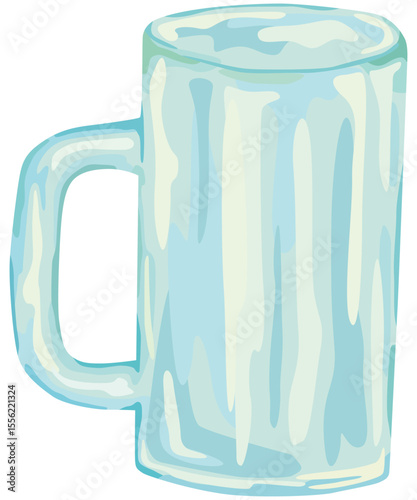 空のジョッキのイラスト ベクター素材