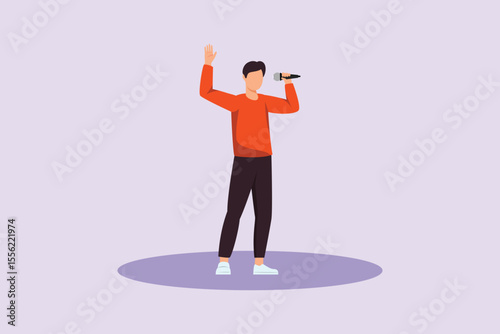 Talented Hobbies Concept. Colored flat vector illustration isolated