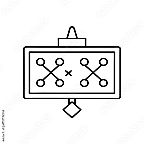 strategy board with tactic icon
