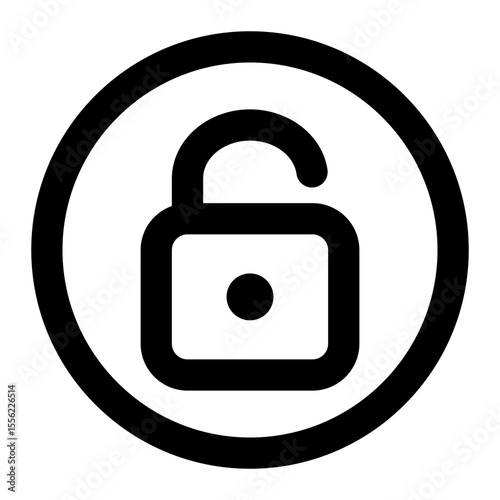 unlock icon for illustration