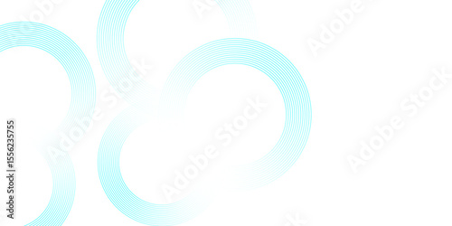 Abstract glowing geometric lines on background. Modern circle lines pattern. Futuristic concept. Abstract white background with golden circle rings.