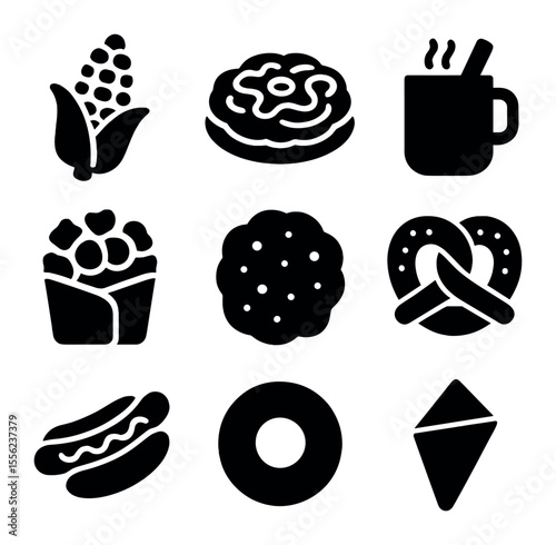 Motion Pattern Icons. Solid, filled icons set of motion-based generative patterns: trail echo, speed line,