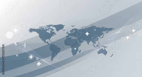 World Map Abstract Background