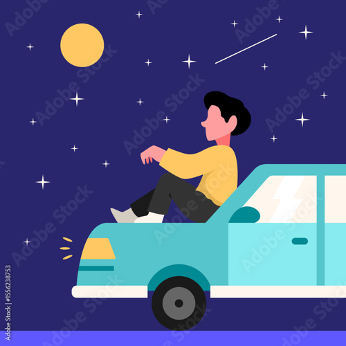 Was daydreaming illustration