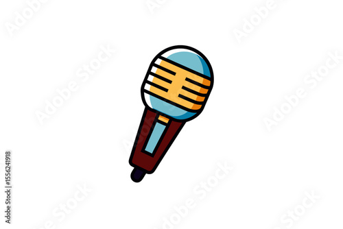 microphone on a white background