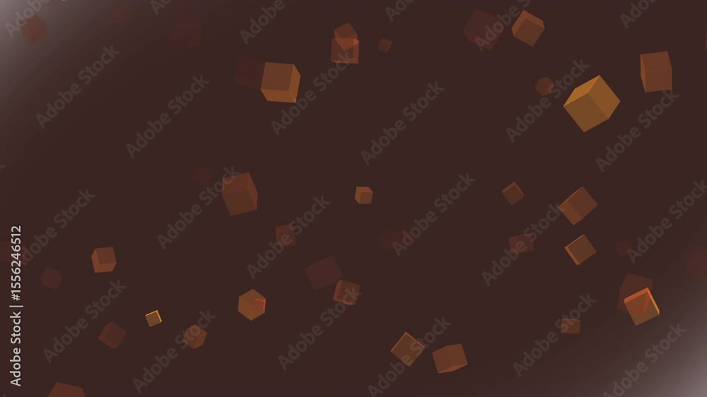 Padrão Abstrato de Partículas Flutuantes em Tons Terrosos