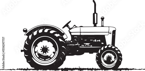  Vintage Farm Tractor Illustration vector bundle