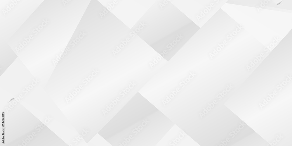 Fototapeta premium High-Tech Abstract Visual Background in a White and Gray Palette, Integrating Fine Geometric Lines, Diamond and Triangle Patterns, and Gradient Shading, Perfect for Use in Contemporary User Interface