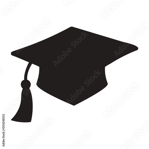 Graduation Cap and Diploma isolated on a transparent background realistic