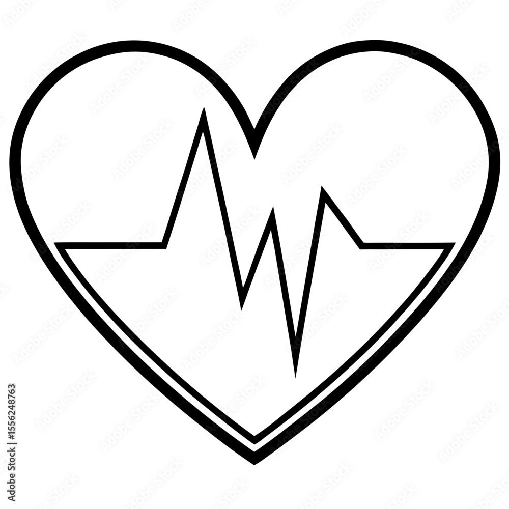 Rhythmic Heartbeat Silhouette Rhythmic Heartbeat Silhouette