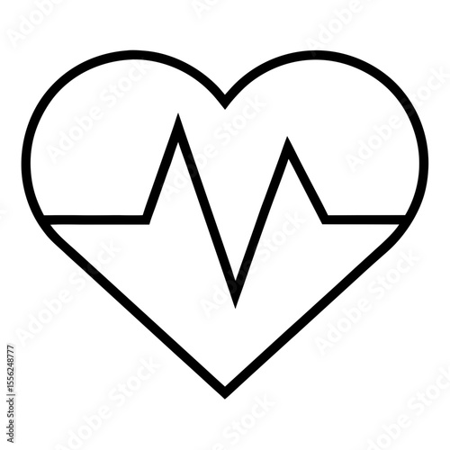 Rhythmic Heartbeat Silhouette