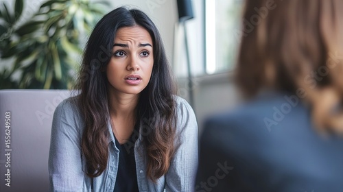 Free Download Therapist using a cognitive-behavioral therapy (CBT) worksheet to help the patient reframe negative thoughts. - GFXLoad