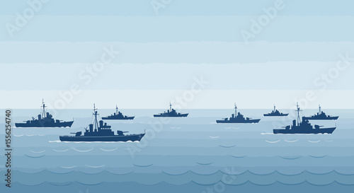 Wolrd War simple vector style