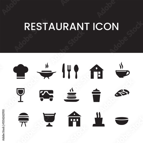 Food & Restaurant Icons | Vector Collection for Menu Design, Flyers & Digital Use, 