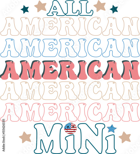 All American MINI 4th July design