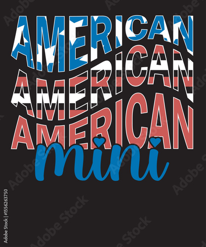 AMERICAN MINI 4th July design 
