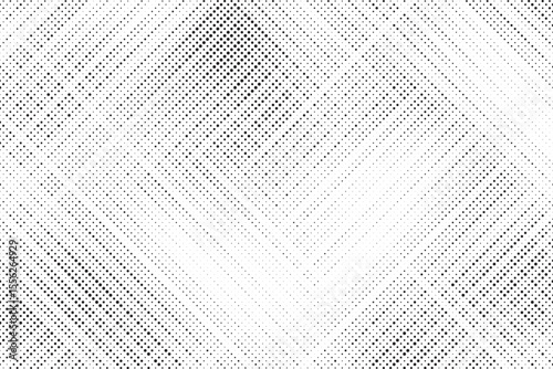 Grunge halftone gradient texture. Faded grit noise background. Sandy gritty wallpaper. Retro pixelated backdrop. Black and white anime or manga comic overlay. Vector graphic design textured halftone
