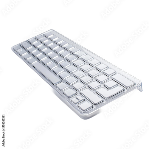 computer keyboard isolated on white