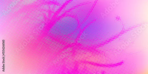 Pink orange polka dots gradient halftone background. Pop art cartoon dot texture with comic graphic design, Horizontal abstract pattern wall for cover digital technology