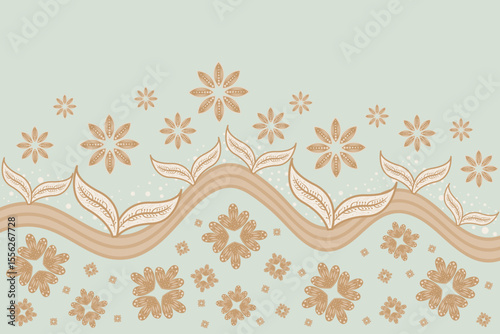 artistic leaf and flower background