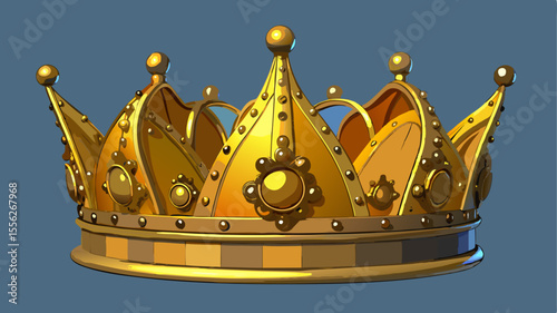Golden Royal Crown Vector