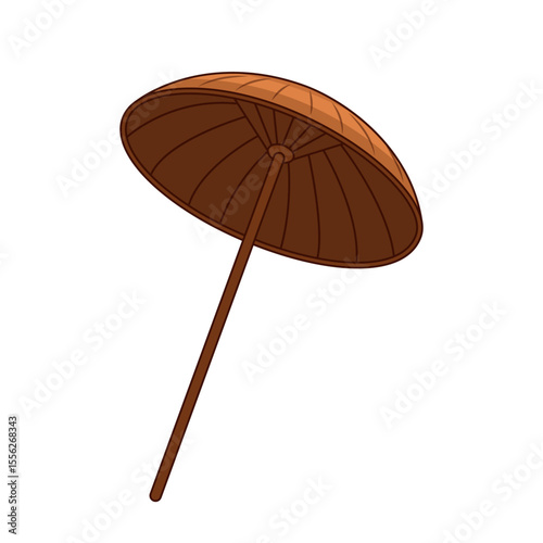 Traditional Kerala Umbrella or Olakkuda – Kerala Onam Festival Mahabali Accessory Vectot Graphics