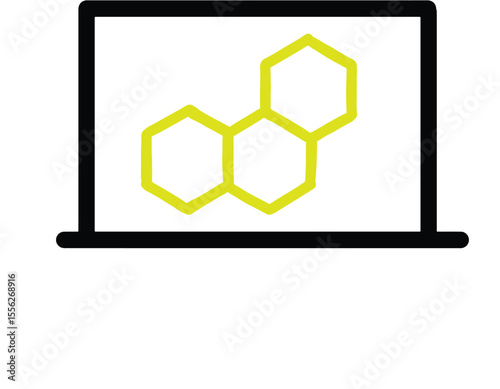 Network on monitor icon