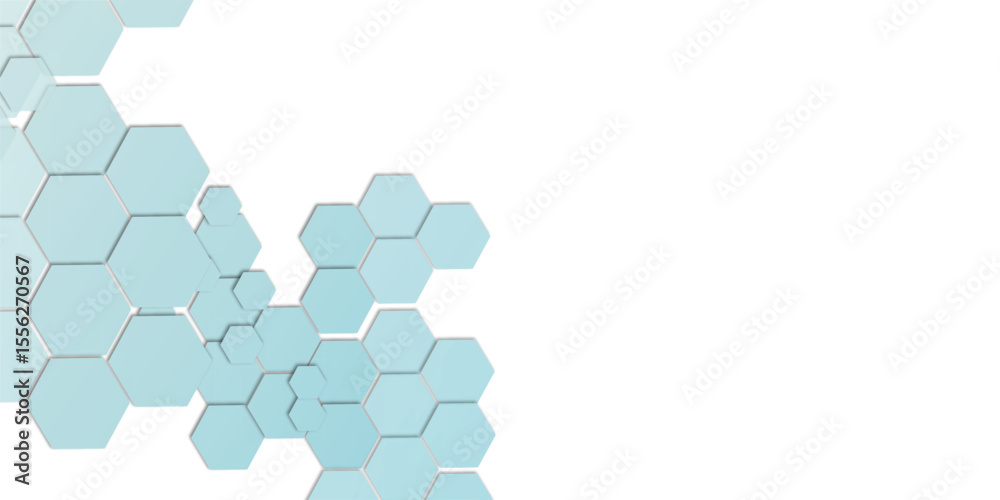 Obraz premium Geometric technology honeycomb hexagon medical background. Technology and science wallpaper template. Business vector illustration.