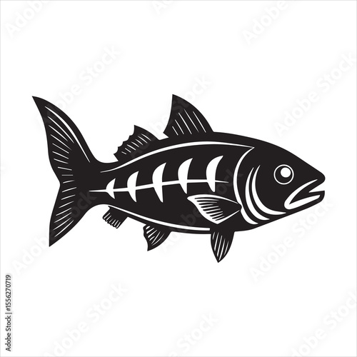 basa sea fish vector illustration