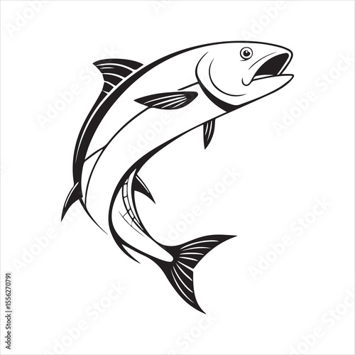 basa sea fish vector illustration