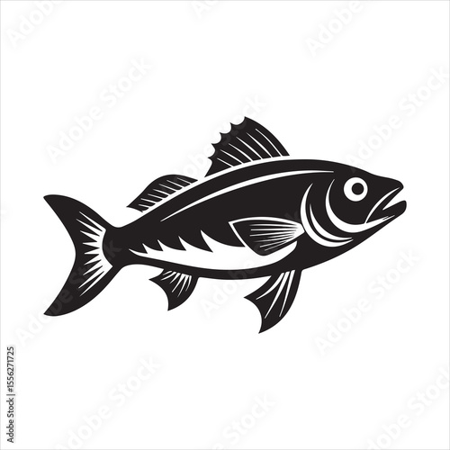 basa sea fish vector illustration