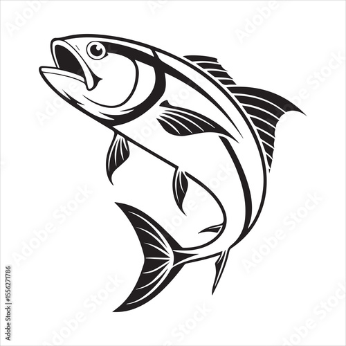 basa sea fish vector illustration