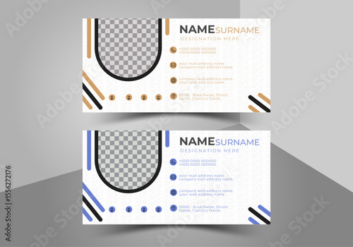 Minimalist Professional Email Signature Template - Elegant Corporate Identity with Brown & Gold Accents