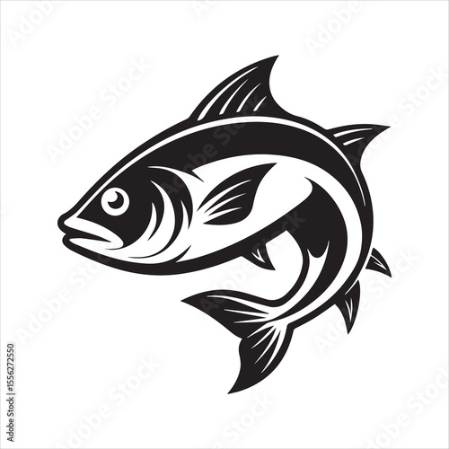 basa sea fish vector illustration