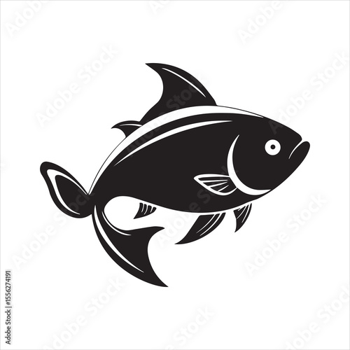 basa sea fish vector illustration