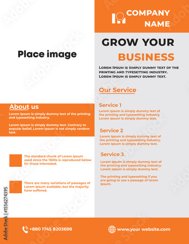 Business Flyer Template for Company Promotion