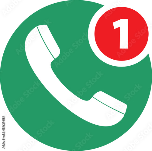 Minimalist Phone Call Notification Icon Design 
