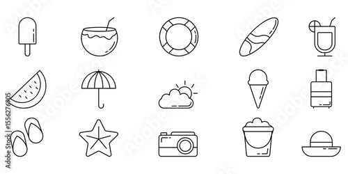 Icon Summer Outline