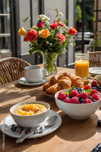 breakfast on the table
