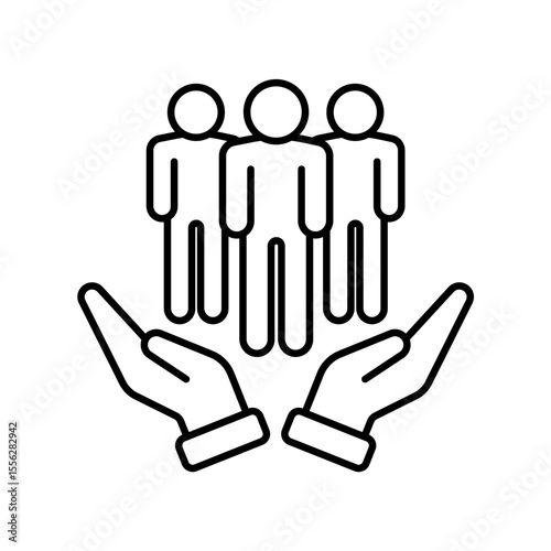 Family safety, life insurance or protection concept, 