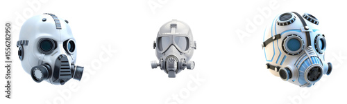 Tactical Gas Masks: Futuristic Headgear for Protection and Sci-Fi Concepts

