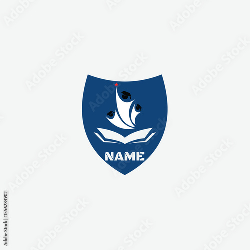3517 educational logo school college university learning institute book academy organization